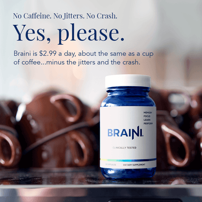 -3 Bottle Bundle of Braini Capsules + FREE SHIPPING